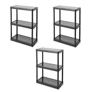 Light Duty Storage Shelving Unit Organizers, 3 Shelf (3 Pack)
