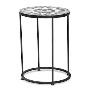 Kaden Black Metal Outdoor Side Table