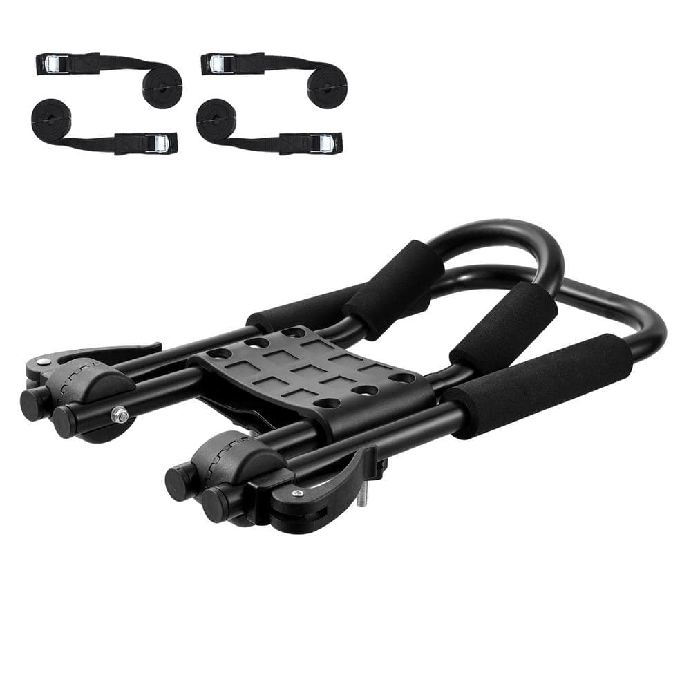 SKYSHALO Kayak Roof Rack 2 Pairs J-Bar, Soft Roof Rack Quick Folding ...