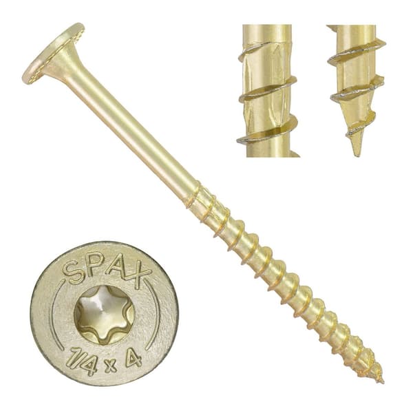 SPAX 1/4 in. x 4 in. Powerlags XF Interior T40 T-Star Pancake Head