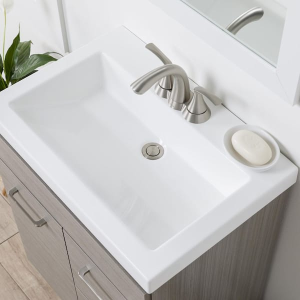 Wholesale Direct Unlimited > Bathroom Vanities > 47.5 Modern Bath Vanity  Clear Glass