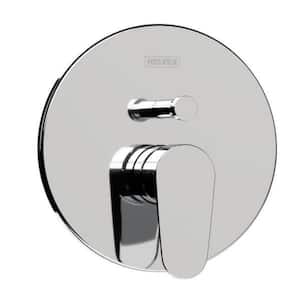 Century 1-Handle Wall Mount Pressure-Balancing Round Tub and Shower Trim in Polished Chrome (Valve Not Included)