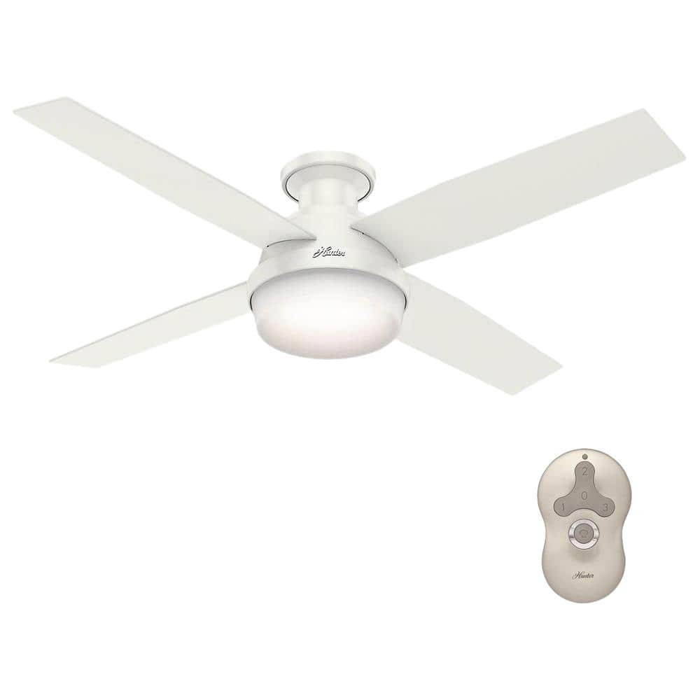 Brushed Nickel Details about   Hunter Dempsey 52" Low Profile Indoor Ceiling Fan with Remote 
