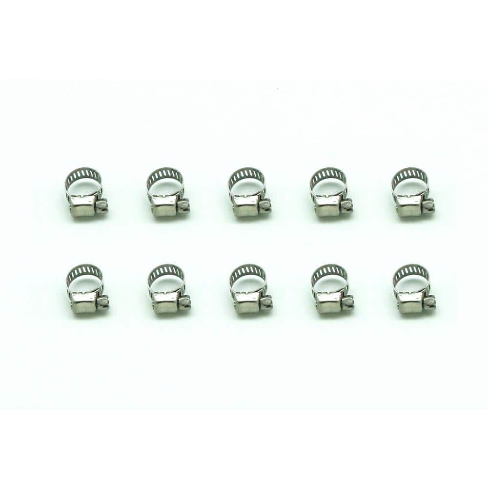 Industro 1/4 in. 5/8 in. Stainless Steel Hose Clamps (10Pack)205 The Home Depot
