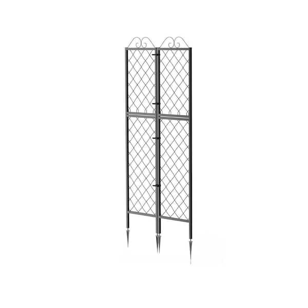 Justincity 77.2 in. Metal Garden Trellis for Climbing Plants