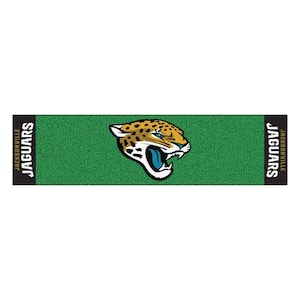 NFL Jacksonville Jaguars 1 ft. 6 in. x 6 ft. Indoor 1-Hole Golf Practice Putting Green