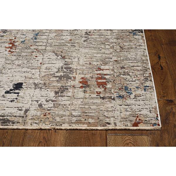 Kacey Beige/Grey 4 ft. x 6 ft. Accent Rug