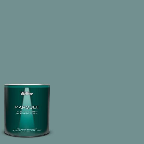 BEHR MARQUEE 1 qt. #PPU12-03 Dragonfly One-Coat Hide Semi-Gloss Enamel Interior Paint & Primer
