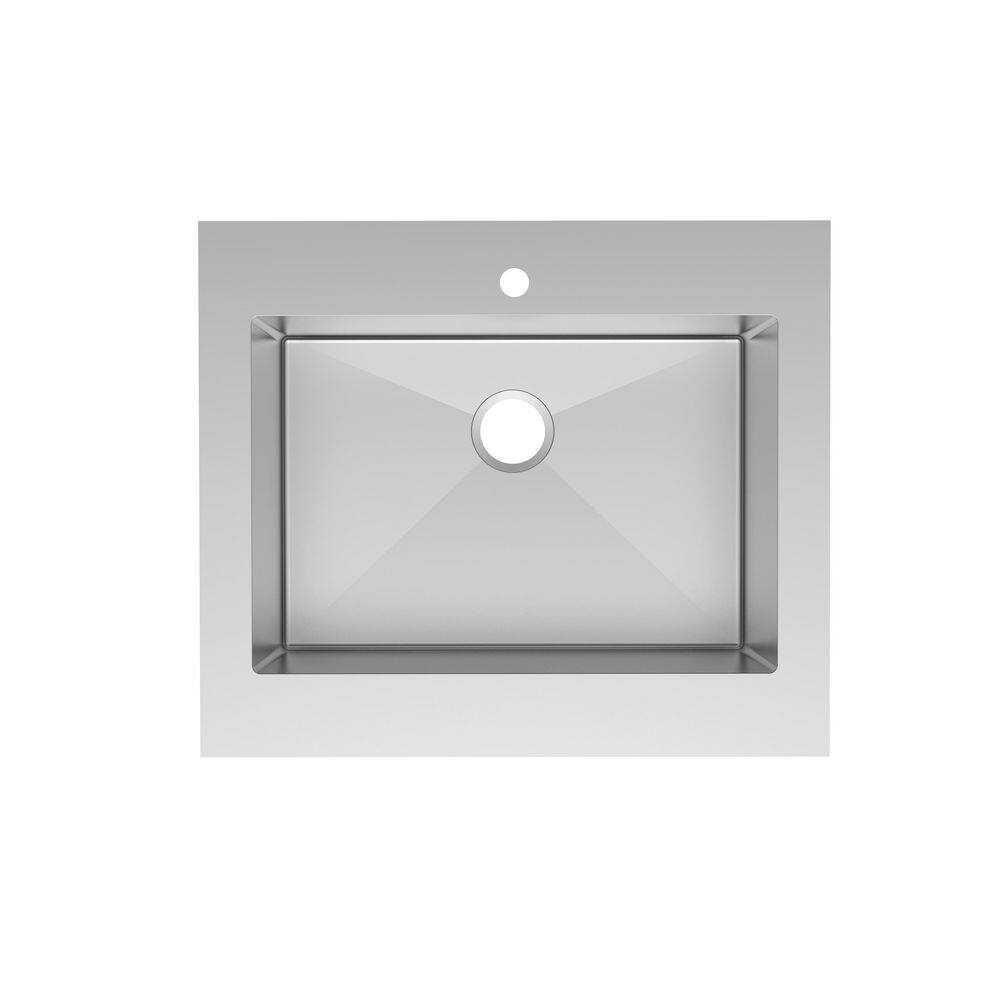 25.5 in. D x 30 in. W Drop-in Stainless Steel Laundry/Utility Sink with Strainer price history on PriceWatchPro