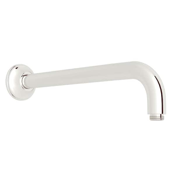 Wall Mounted 12 in. Shower Arm, Polished Nickel