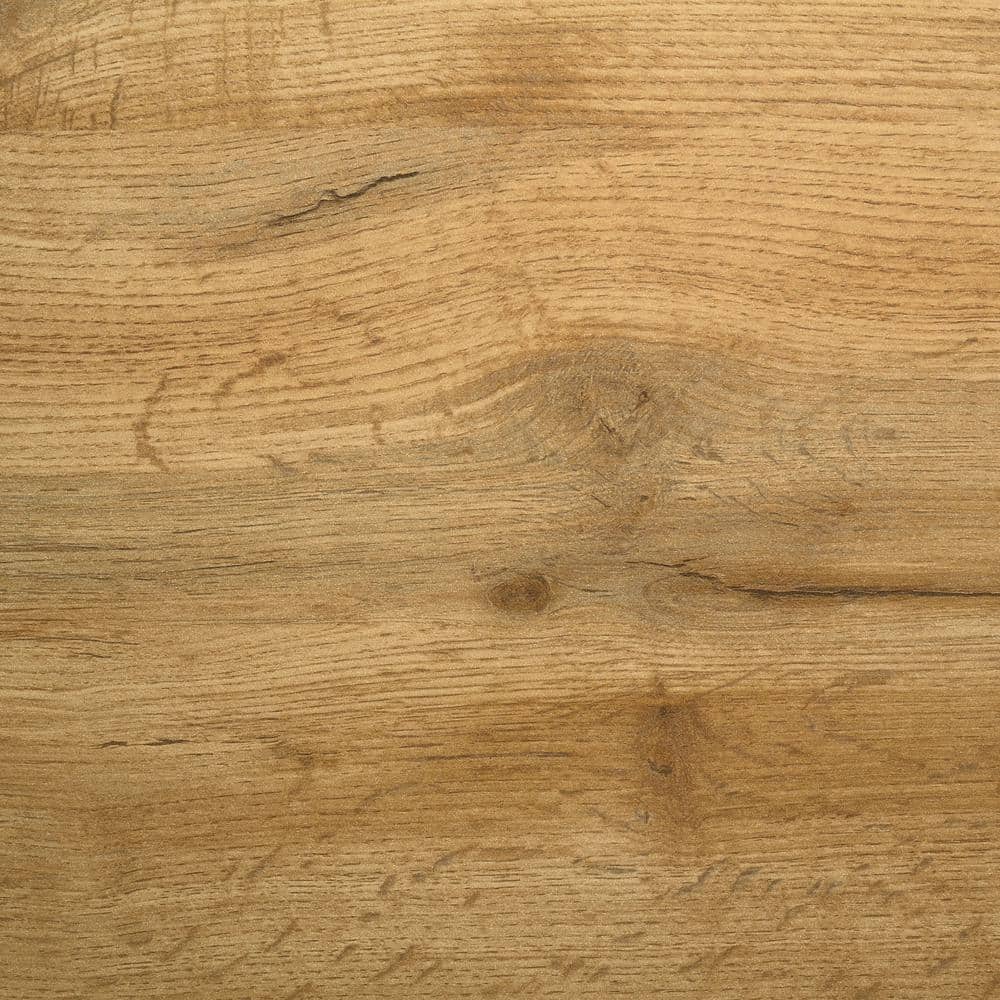Kaywood Natural Pine and Beige Upholstered King Panel Bed