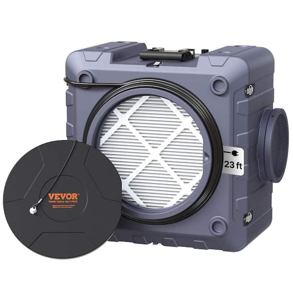 Air Scrubber with 3-Stage Filtration 60 sq. ft. HEPA - Type Air Scrubber in Gray with Portable