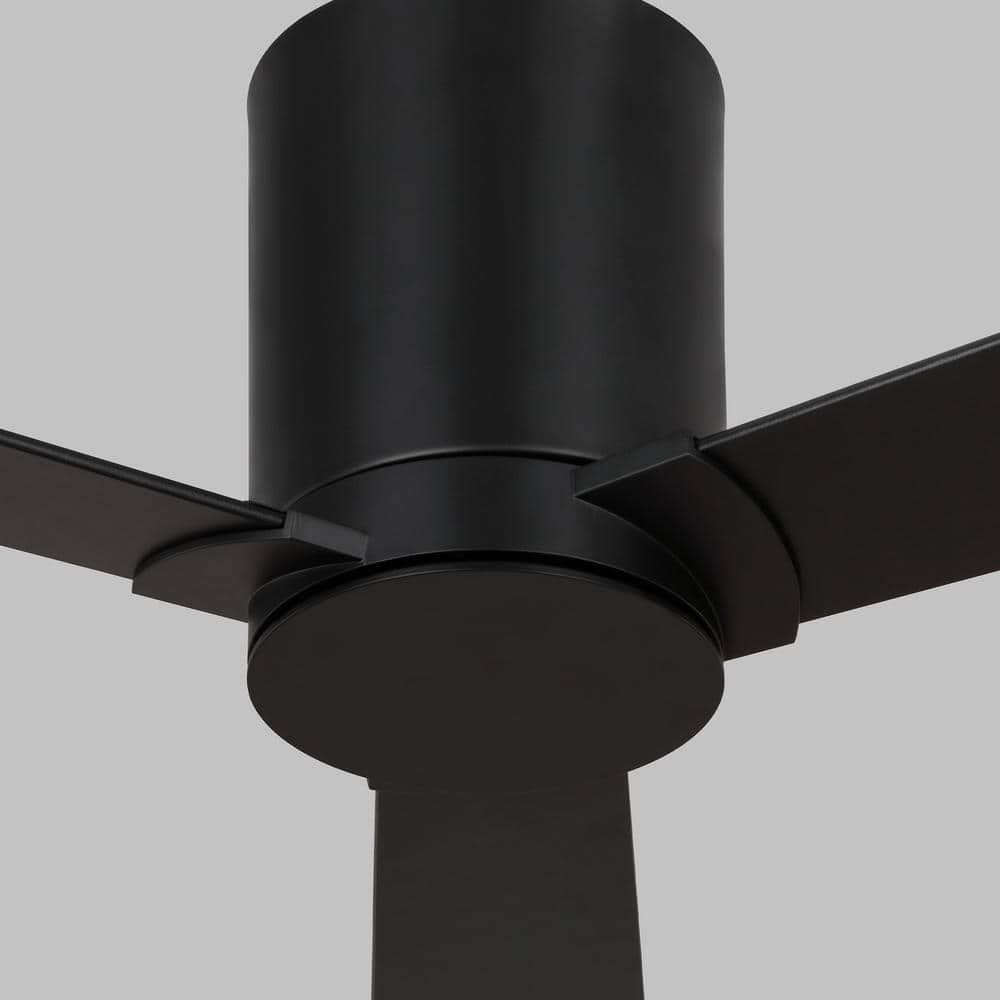 Midnight Black 52" Modern Reversible Ceiling Fan with Remote