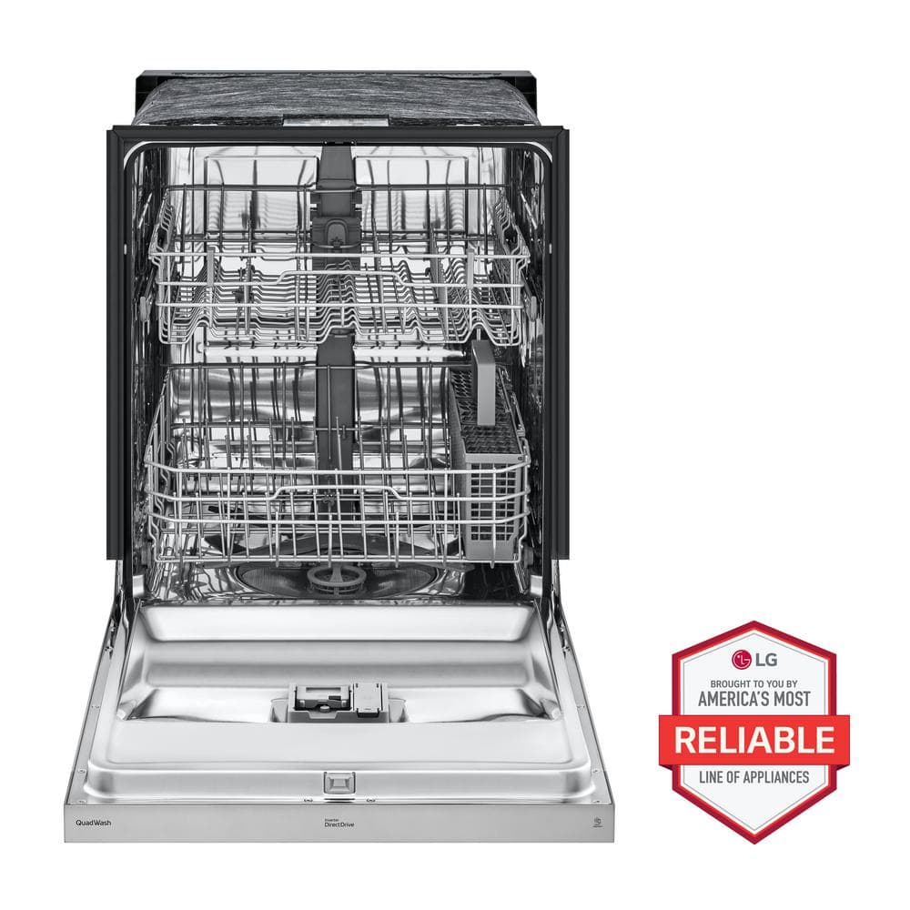 LG 24" Stainless Steel Built-In Dishwasher with QuadWash