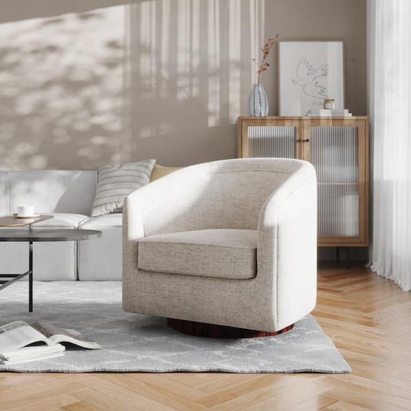 Carnegy Avenue Cream Fabric Accent Chair