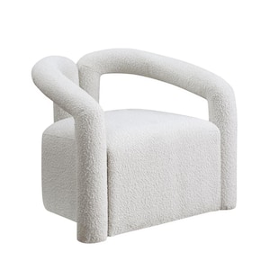 Amari Cream Boucle Fabric Arm Chair