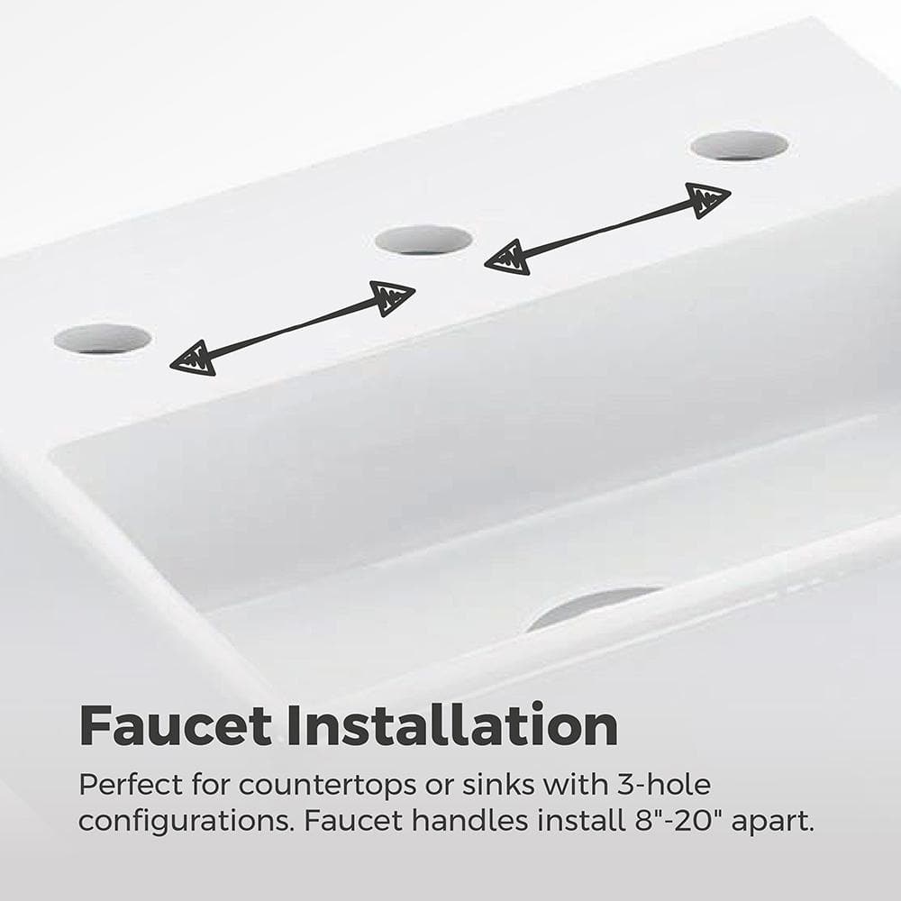 Vaneri Matte Black Widespread 2-Handle Bathroom Faucet