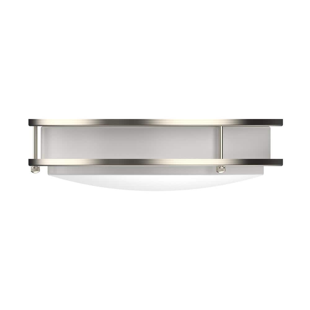 10" Brushed Nickel LED Flush Mount Ceiling Light