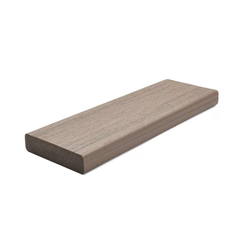 Select 1 in. x 6 in. x 1 ft. Malted Barley Composite Deck Board Sample-Brown price history on PriceWatchPro