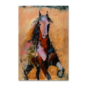 47 in. x 30 in. "Golden Horse" by Joarez Printed Canvas Wall Art