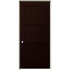 JELD-WEN 36 in. x 80 in. Craftsman Juniper Stain Right-Hand Solid Core ...