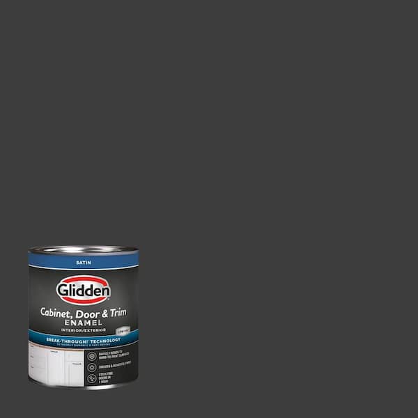 1 qt. PPG0995-7 Starless Sky Satin Door, Trim and Cabinet Paint