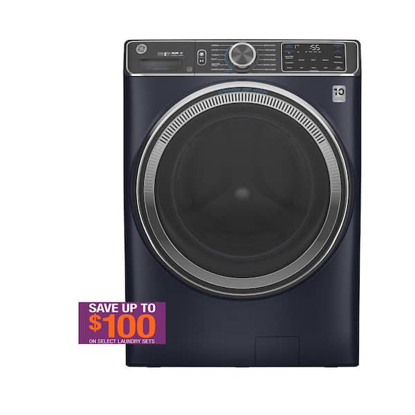 GE 5.0 cu. ft. Smart Sapphire Blue Front Load Washer with OdorBlock  UltraFresh Vent System with Sanitize and Allergen GFW850SPNRS - The Home  Depot