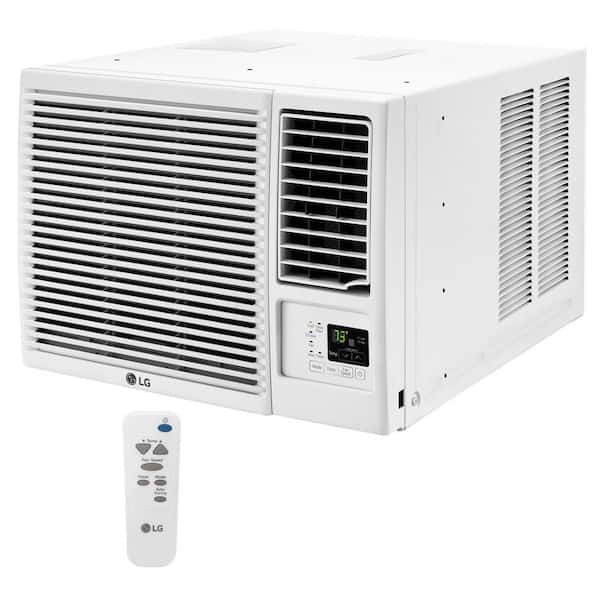 LG 18,000 BTU 230-Volt Window Air Conditioner LW1816HR with Cool, Heat and Remote in White