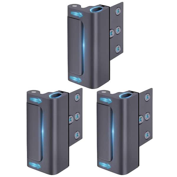 Upgraded Aluminum Alloy Door Reinforcement Lock for Home Security, Suitable for Inward-Opening Doors