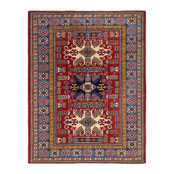 Solo Rugs Tribal One-of-a-Kind Bohemian Orange 4 ft. 6 in. x 5 ft. 9 in. Tribal Area Rug