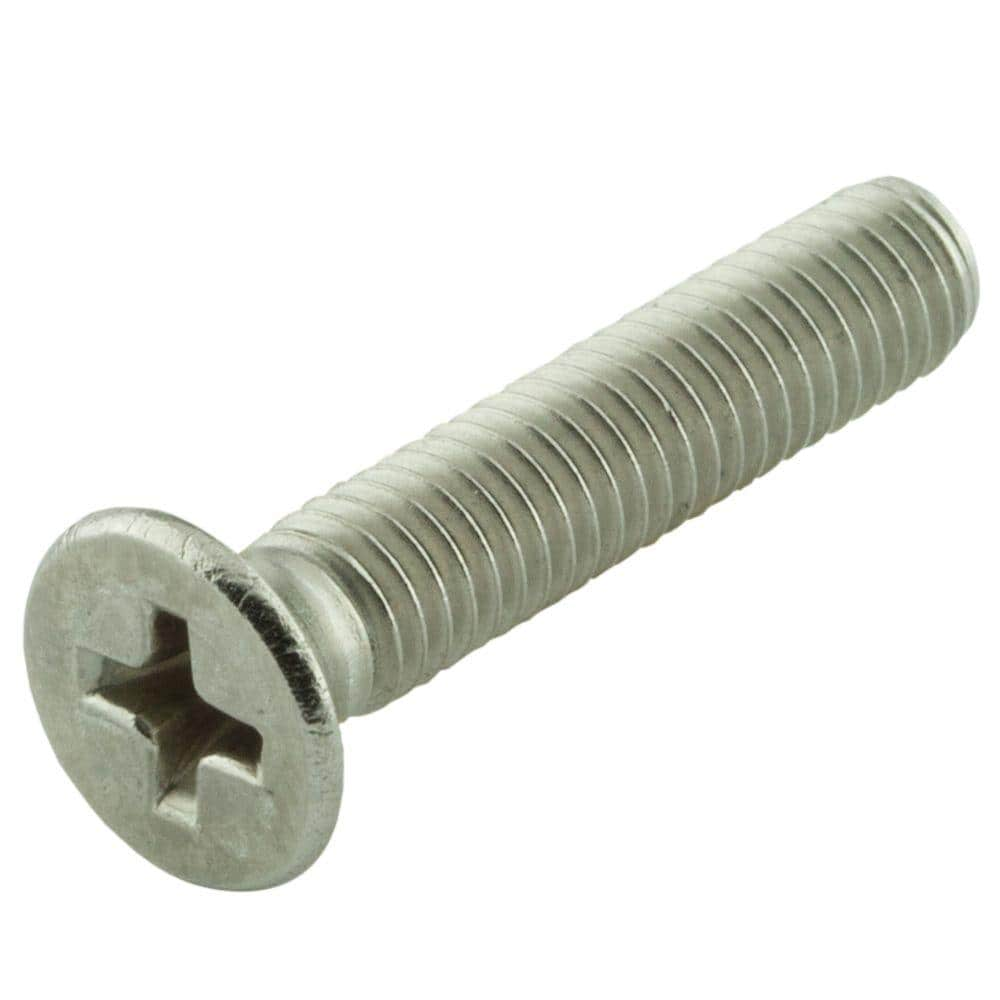 M2 x 6mm Flat/Countersunk Head Socket Screws,Pack 100-piece,Stainless  Steel,Full Thread,Right Hand,Metric