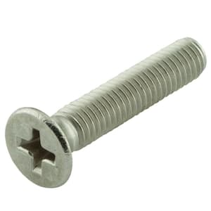 M2.5-0.45 x 10 mm Phillips Flat Head Stainless Steel Machine Screw (2-Pack)