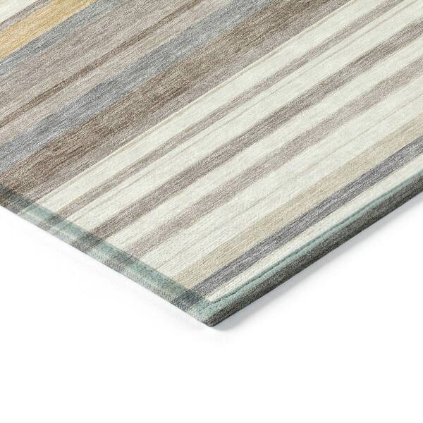 Chantille Machine Washable Indoor/Outdoor Abstract ACN2330 Ivory 2 ft. 3 in. x 7 ft. 6 in. Runner Rug