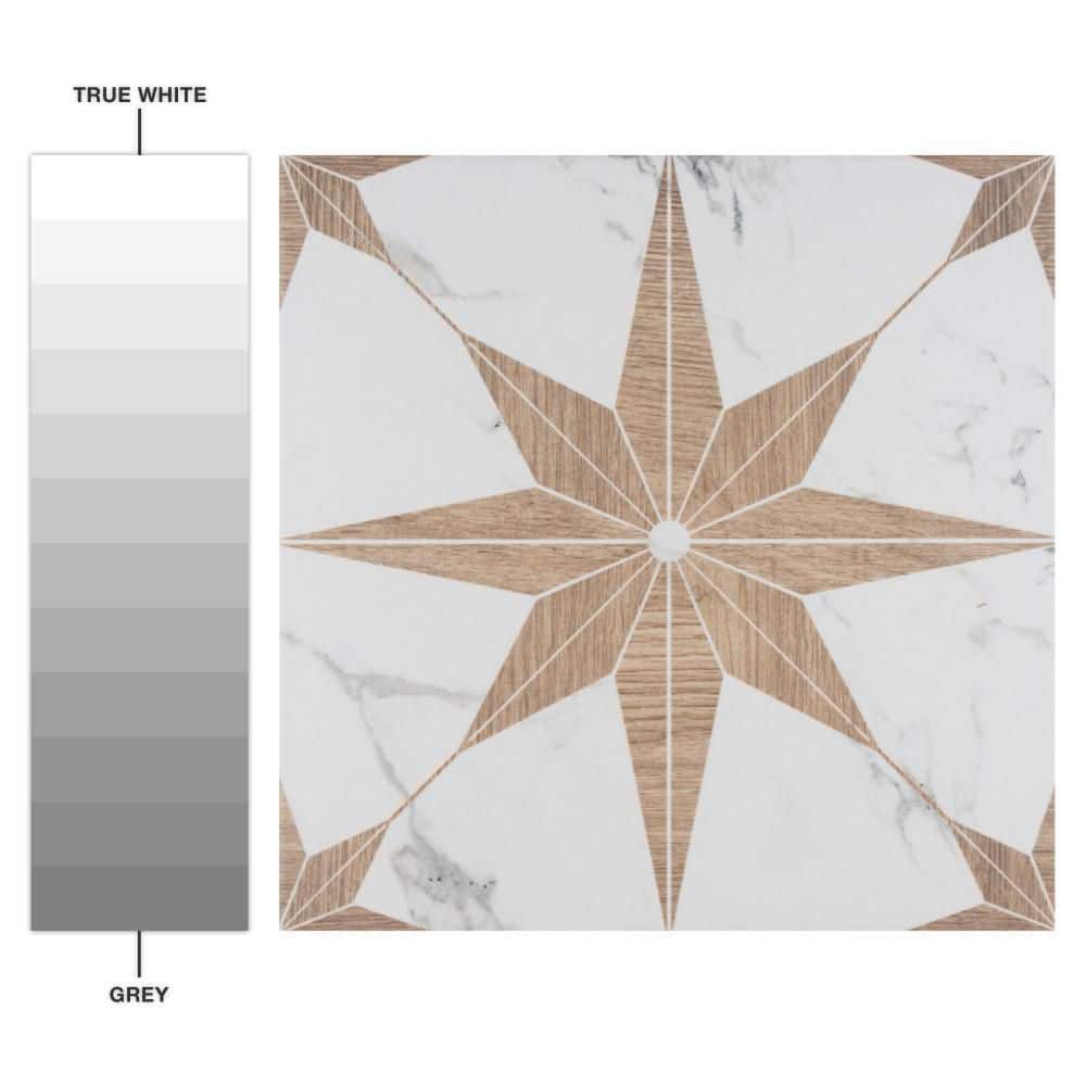 Noce Marble Look Porcelain Wall and Floor Tile