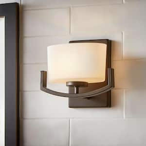 Burye 1-Light Oil Rubbed Bronze Bath Vanity Wall Light