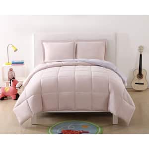Anytime 2-Piece Blush and Lavender Twin XL Comforter Set