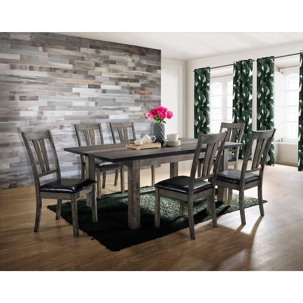 Picket House Furnishings Grayson 7-Piece Dining Set with Padded Seats