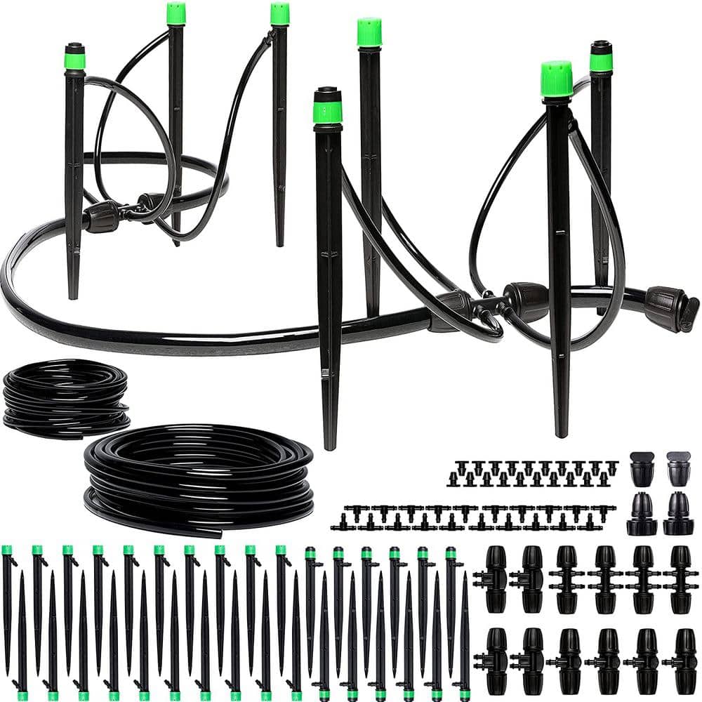 Garden Drip Irrigation Kit - For Garden, Yard, Lawn or Indoor Adjustable Wa