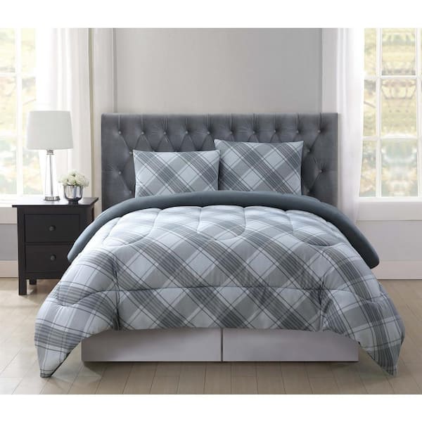 Truly Soft Trevor Grey Twin XL Comforter Set