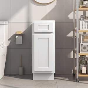 12 in. W x 21 in. D x 32.5 in. H 1-Drawer Bath Vanity Cabinet Only in White