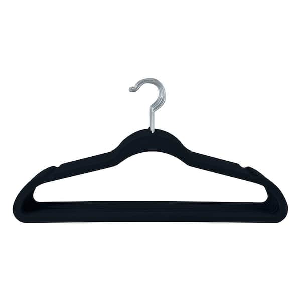 SIMPLIFY Black Velvet Hangers 25-Pack