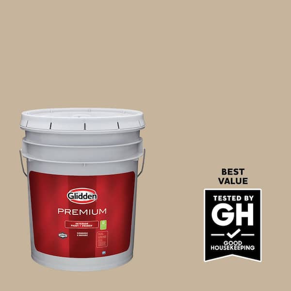 Glidden Premium 5 gal. Best Beige PPG1085-4 Satin Interior Latex Paint