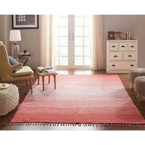 Cotton Ombre Coral 7 ft. x 9 ft. Area Rug
