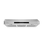 36 in. 500 CFM Ducted Under Cabinet Range Hood in Stainless Steel with Light Remote Control