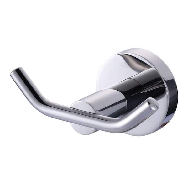 Stainless Steel Bathroom Hook Wall Mount J-Hook Robe/Towel Hook with Concealed Mounting Hardware in Polished Chrome
