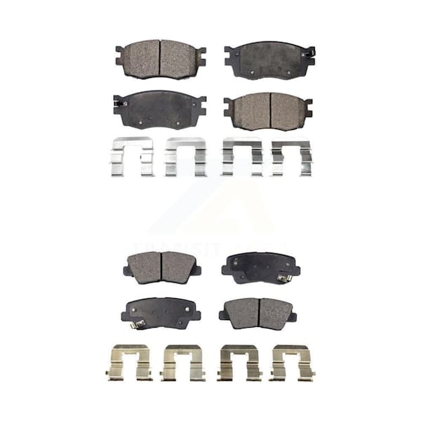 TEC Front Rear Ceramic Brake Pads Kit For 2011 Hyundai Accent KTC-100080