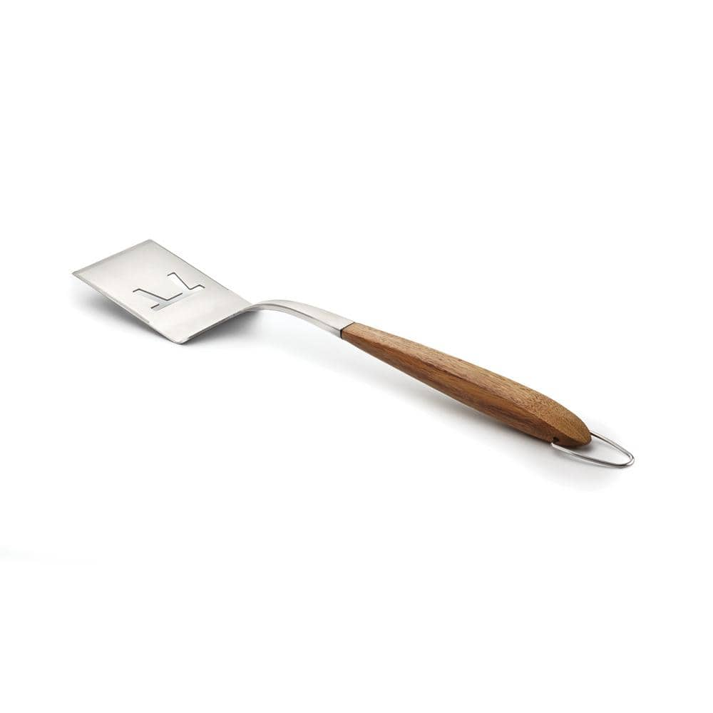 Outset Jackson Acacia Wood BBQ Grill Spatula, Stainless Steel