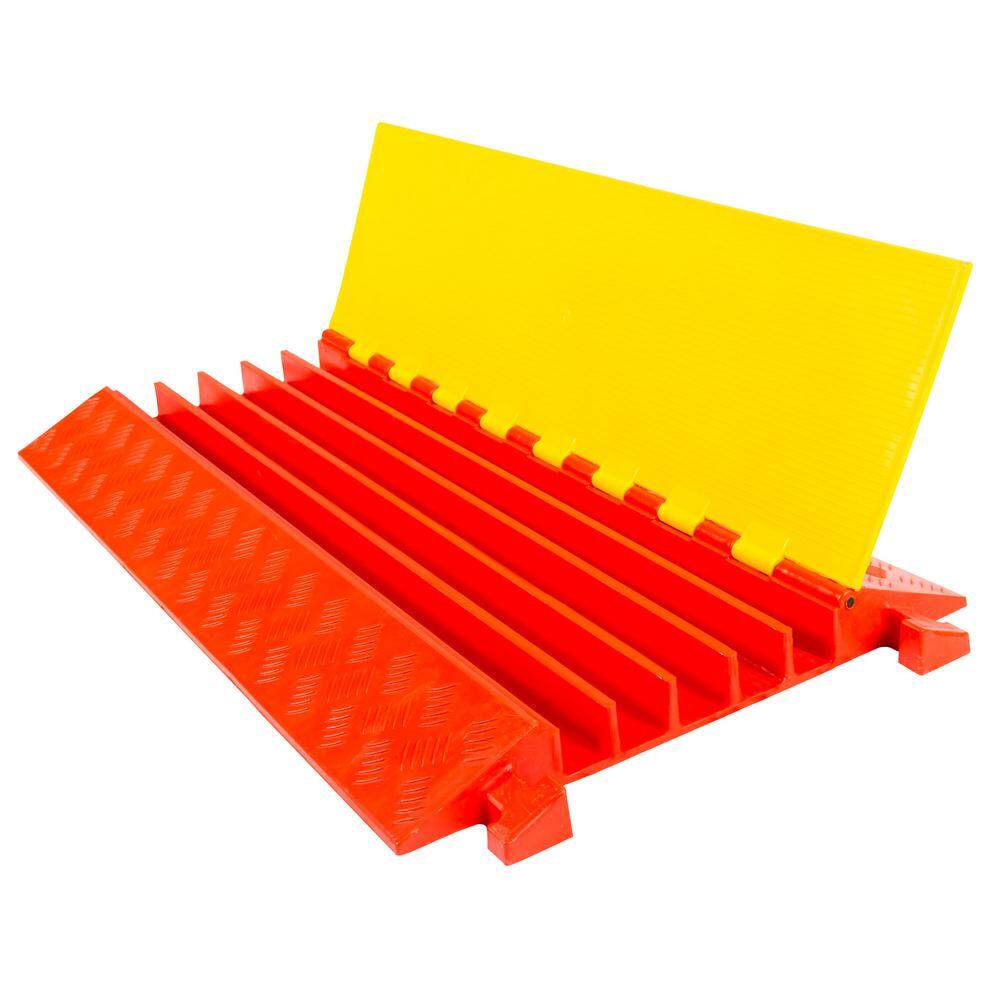 Guardian 5-Channel Polyurethane Cable Protector Ramp for 1.375 in. Dia ...