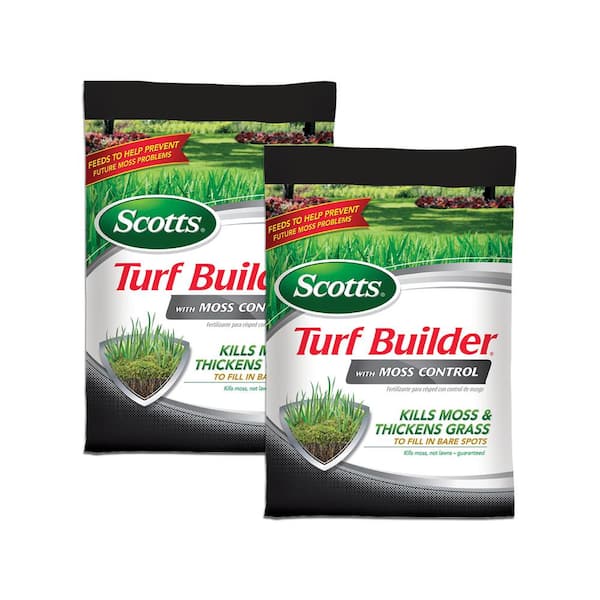 Scotts Turf Builder 50 lbs. 10,000 sq. ft. Moss Killer with Lawn Fertilizer (2-Pack)