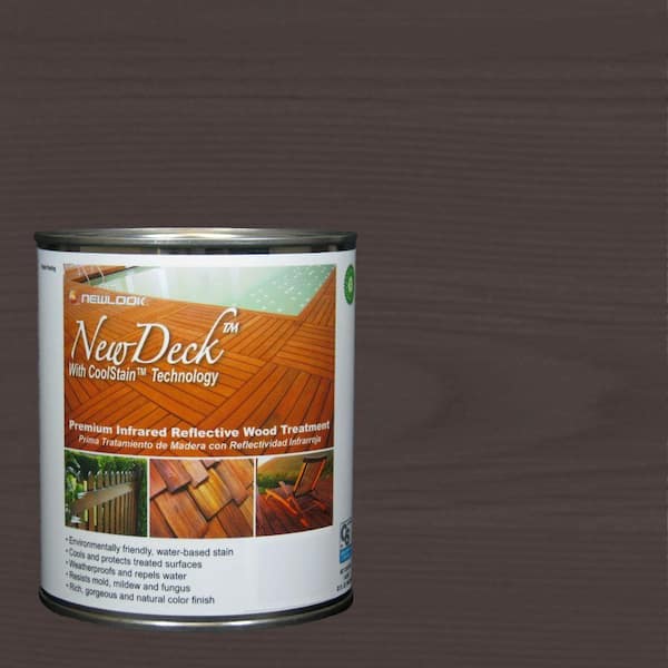 NewDeck 1 qt. Water-Based Black Walnut Infrared Reflective Wood Stain